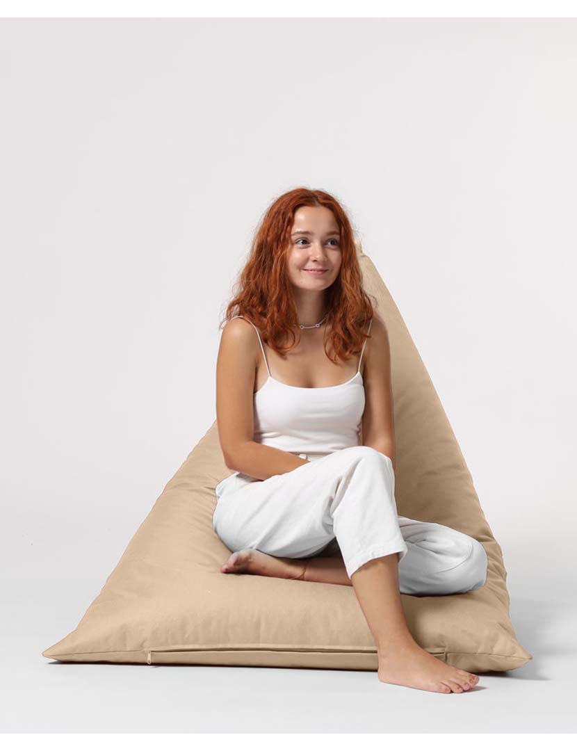 Pufe Pirâmide Grande Cama Mink